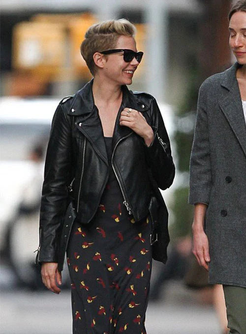MICHELLE WILLIAMS Leather jacket in USA market