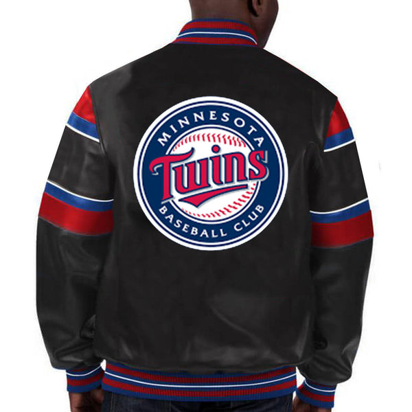 Stylish Minnesota Twins leather jacket for dedicated baseball fans in USA