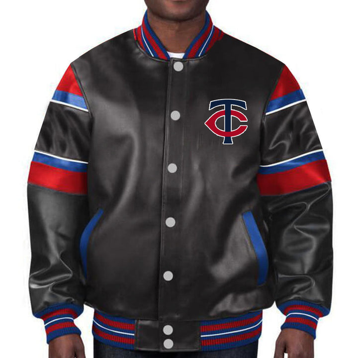 Premium quality Minnesota Twins leather jacket for men and women in American Style