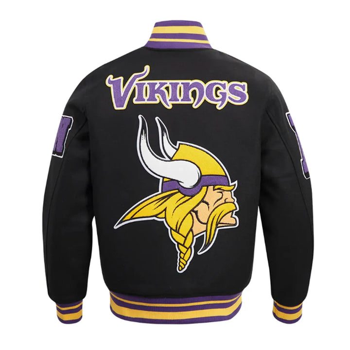 Stylish NFL Vikings varsity jacket for fans in USA