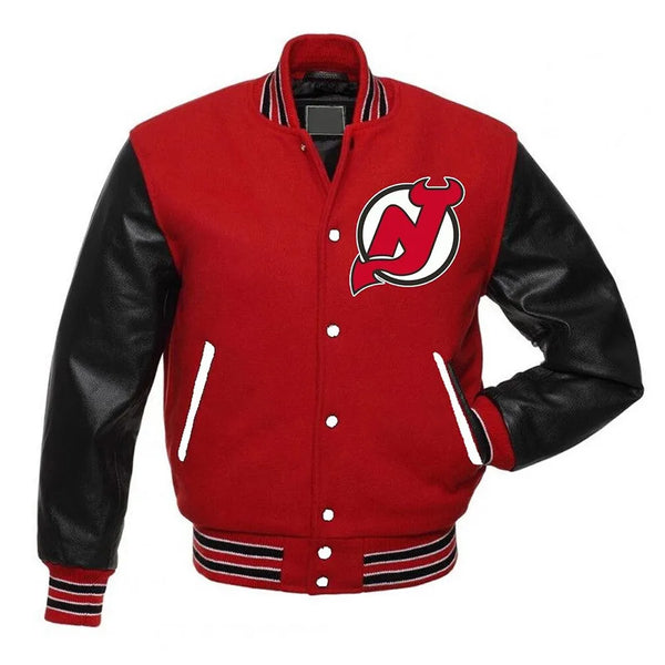 Shop NHL Varsity Jersey Devils Wool Jacket Men and Women