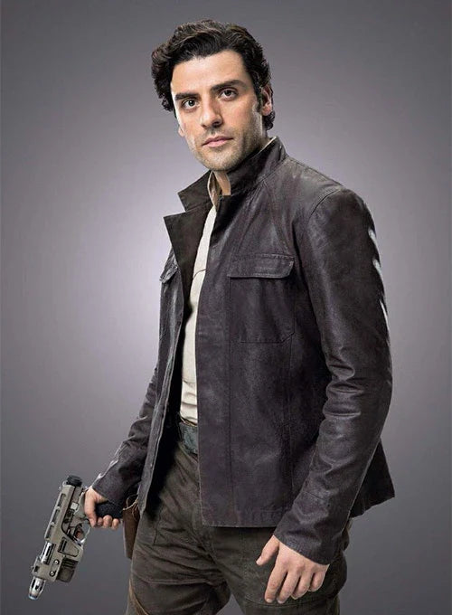 Stylish men's jacket worn by Poe Dameron in Star Wars