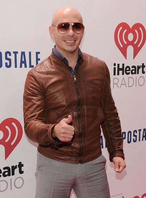 Genuine leather jacket inspired by Pitbull