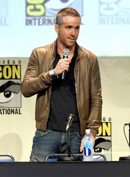 Ryan Reynolds leather jacket replica
