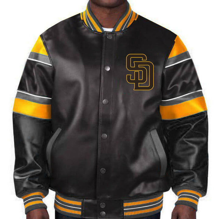 Authentic San Diego Padres leather jacket for passionate baseball fans in  France Style