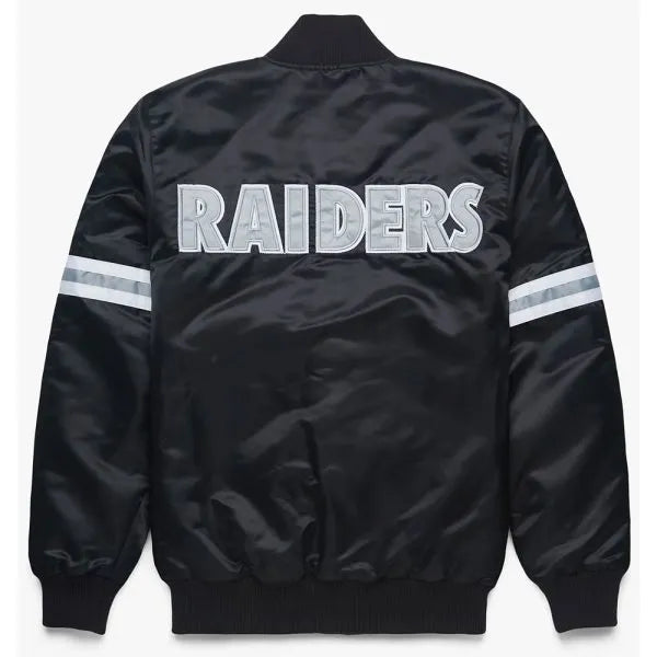Striped Las Vegas Raiders black jacket

