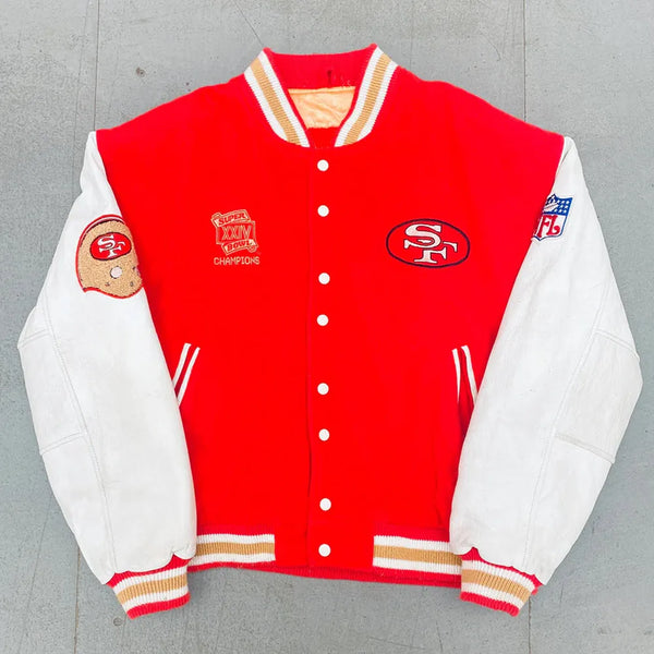 San Francisco 49ers 1990 varsity jacket for men and women in USA
