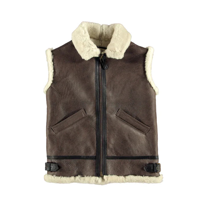 Men's Cockpit B-3 Leather Flight Vest in USA