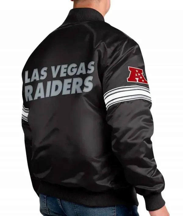 Las Vegas Raiders satin jacket black

