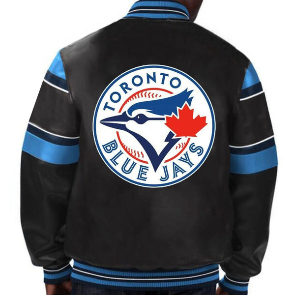 Premium quality Toronto Blue Jays leather jacket for baseball enthusiasts in USA