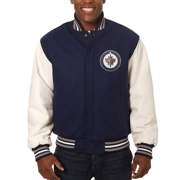 Shop NHL Winnipeg Jets Wool Jacket Men and Women