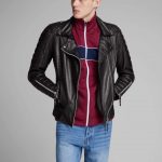 Boom Sheep Napa Leather Biker Jacket For Men