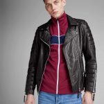 Boom Sheep Napa Leather Biker Jacket For Men