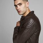 Bomber Slim Body Sheep Skin Leather Jacket For Men