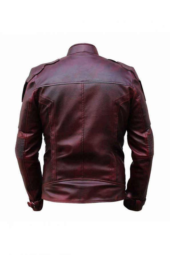 Guardians-of-the-Galaxy-Vol.-2-Star-Lord-Chris-Pratt-Maroon-Real-Leather-Jacket-4