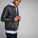 Astounded Black Rib Jacket For Men