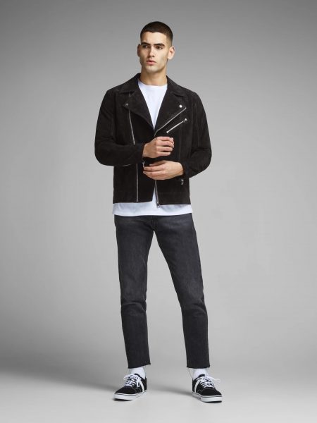 Classical Winter Genuine Suede Leather Jacket For Men