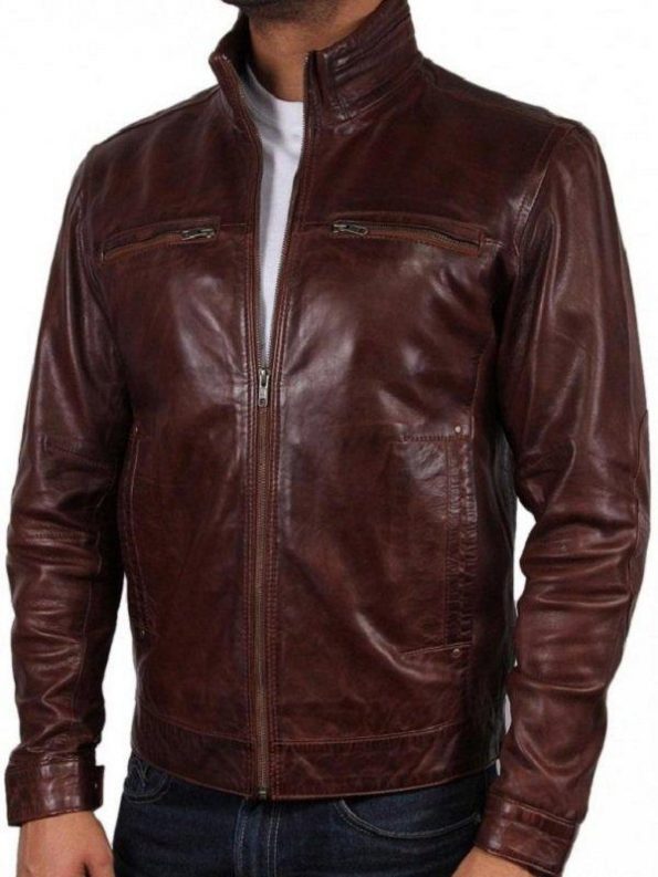 Mark-Valley-Human-Target-Brown-Leather-Jacket-1