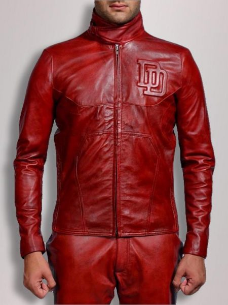 Daredevil Bomber Leather Jacket For Men