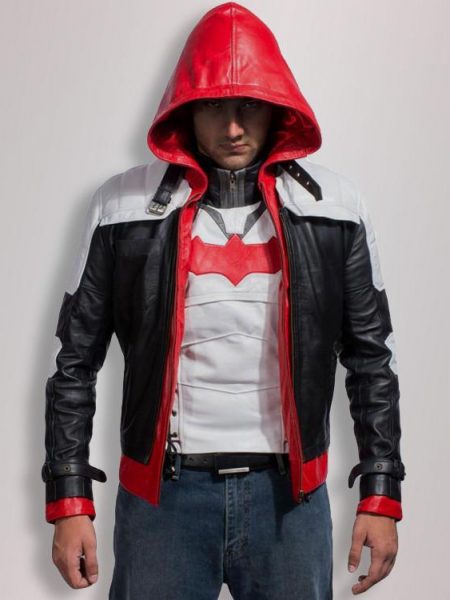 Batman Arkham Knight Red hood Leather Jacket & Vest