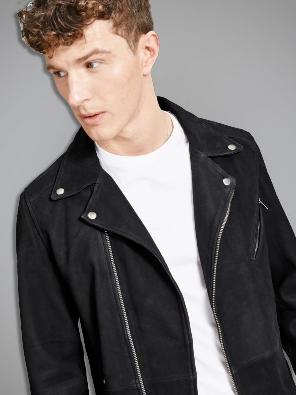 Fashionable Biker Leather Jacket For Men