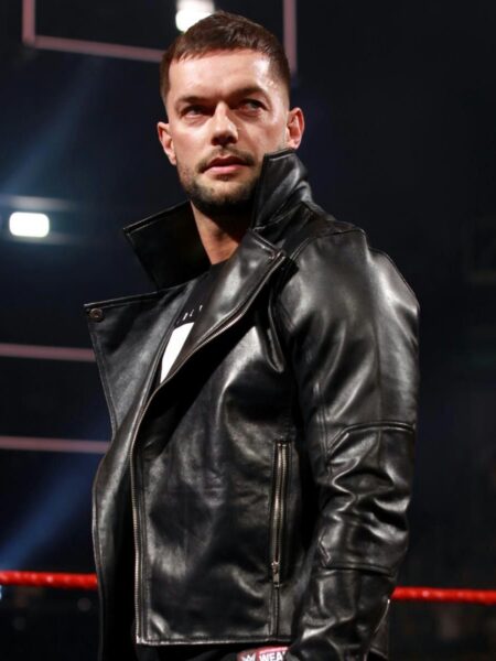 WWE Finn Balor Black Leather Jacket Celebrity