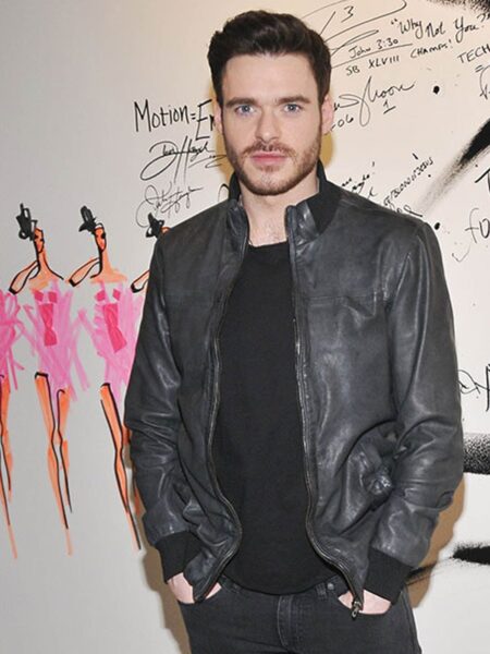 Richard Madden Leather Jacket For Men Celebrity