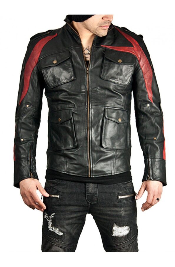 Prototype 2 Game Alex Mercer Cosplay James Heller Black Leather Jacket Celebrity