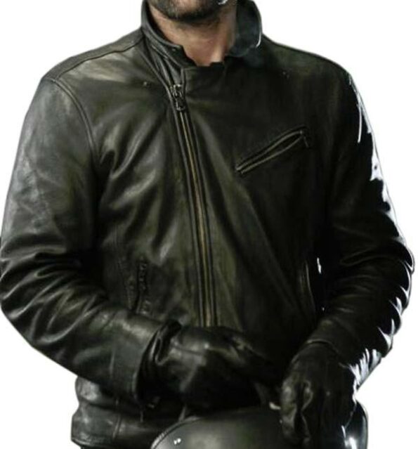 Once Upon A Time August Booth Leather Jacket Celebrity