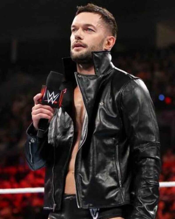 WWE Finn Balor Black Leather Jacket Celebrity