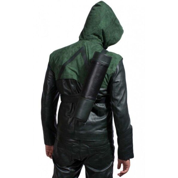 Green Arrow Stephen Amell Leather Jacket Hoodie Celebrity