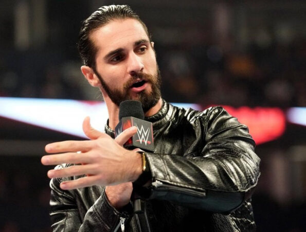 WWE Seth Rollins Black Stylish Leather Jacket Celebrity