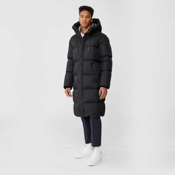 Maxi Down Coat With Pillow Collar For Men front