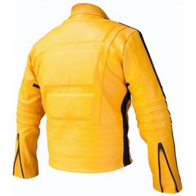 Kill Bill Biker Motorcycle Leather Jacket back