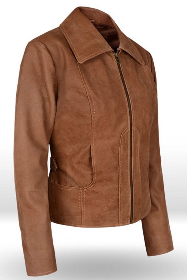 Loving Jennifer Lopez Gigli Leather Jacket For Women side style