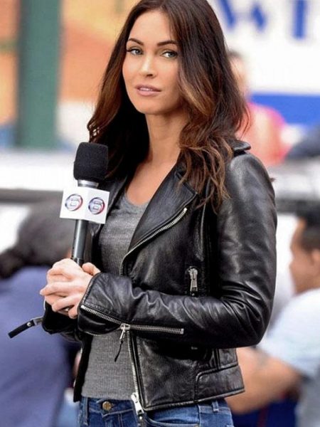 Megan Fox Black Leather Jacket Women Celebrity Leather Jacket