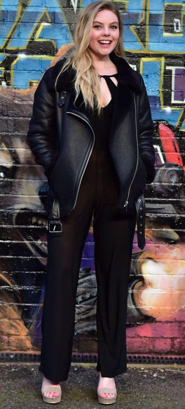 Nell Hudson Shearling Leather Coat