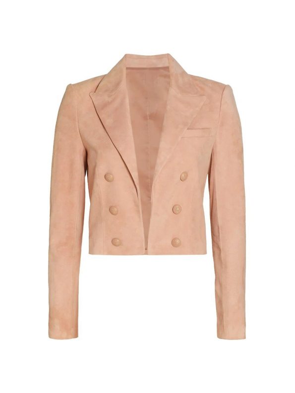 New Stylish Suede Cropped Blazer For Women 2022