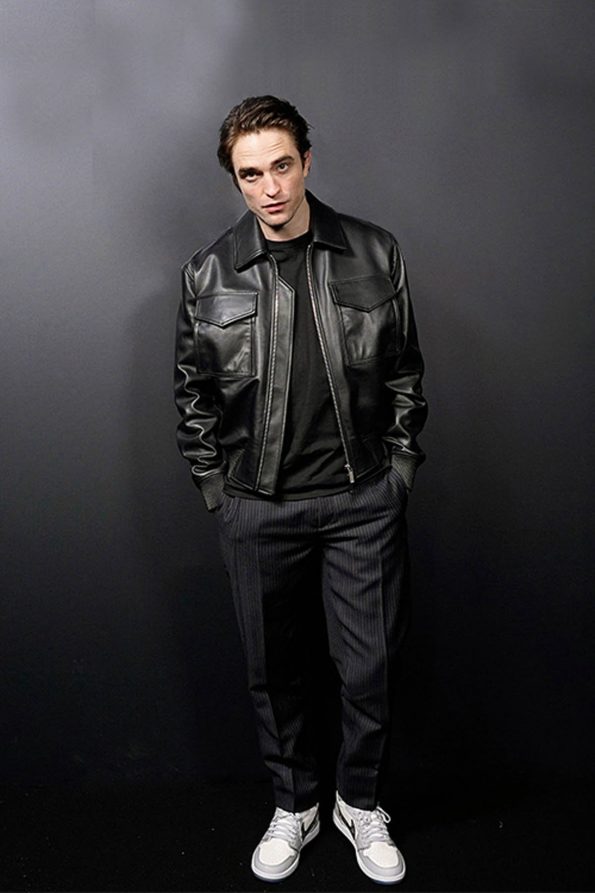 Robert Pattinson Men Celebrity Stylish Leather Jacket