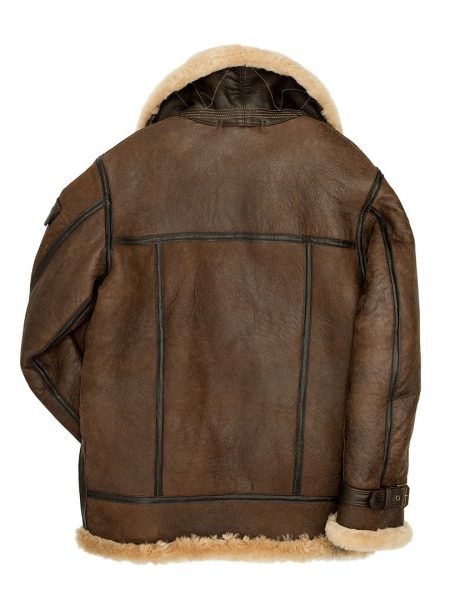 Super Fortress Bomber Coat Shearl Fur Coat For Men back