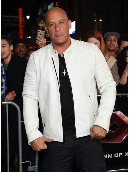 Vin Diesel Men Celebrity Leather Jacket