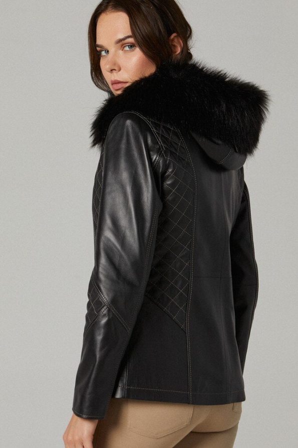 Women Leather Coat Style Jacket