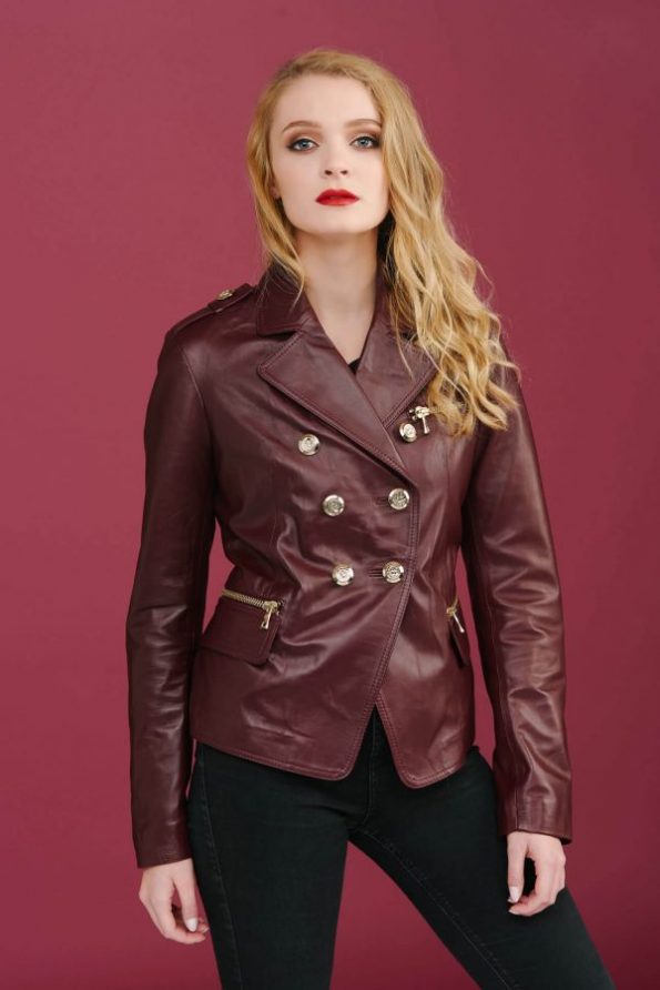 Womens Blazer Leather Coat New Stylish Blazer 2022 Premium Design brown