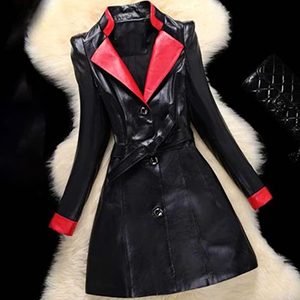 Women's Leather Trench Coats