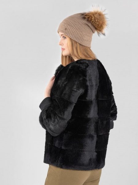 Womens Short Style Black Fur Coat Women Coat trends for 2022