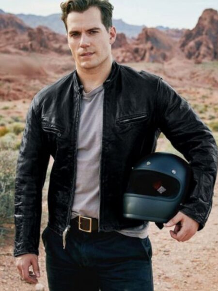 HENRY CAVILL BIKER JACKET Celebrity