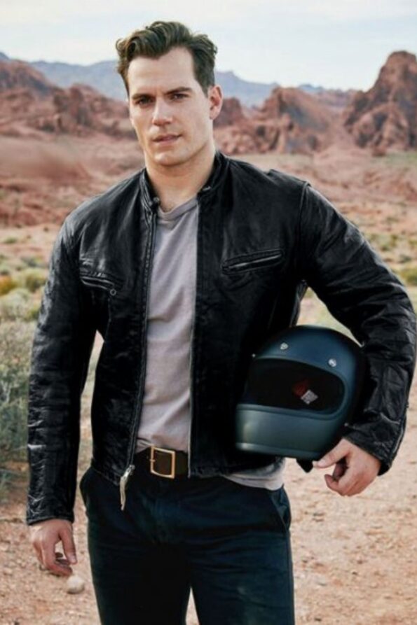 HENRY CAVILL BIKER JACKET Celebrity