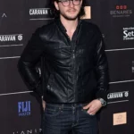 kitharingtonbatterseaannualpartyleatherjacket